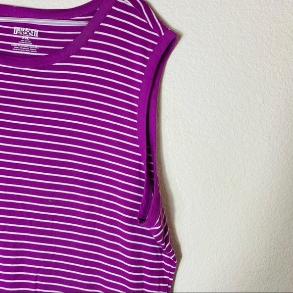 Duluth Trading Company Striped Sleeveless Tank Size: XXL - Picture 3 of 4